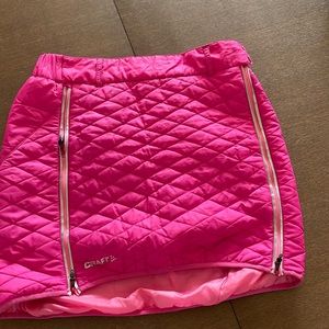 Craft quilted side full zip skirt